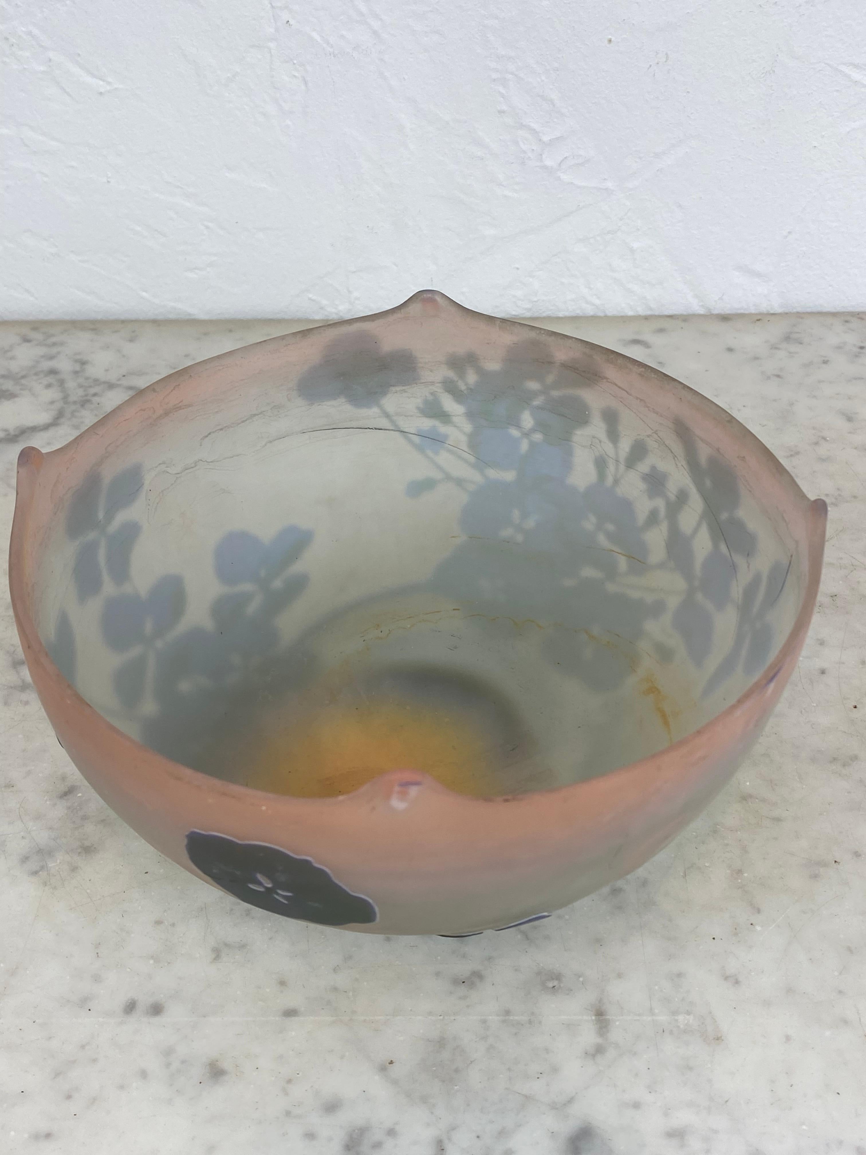 XIXe siècle Coupe - Pâte de verre - E. Gallé - France - 20e siècle