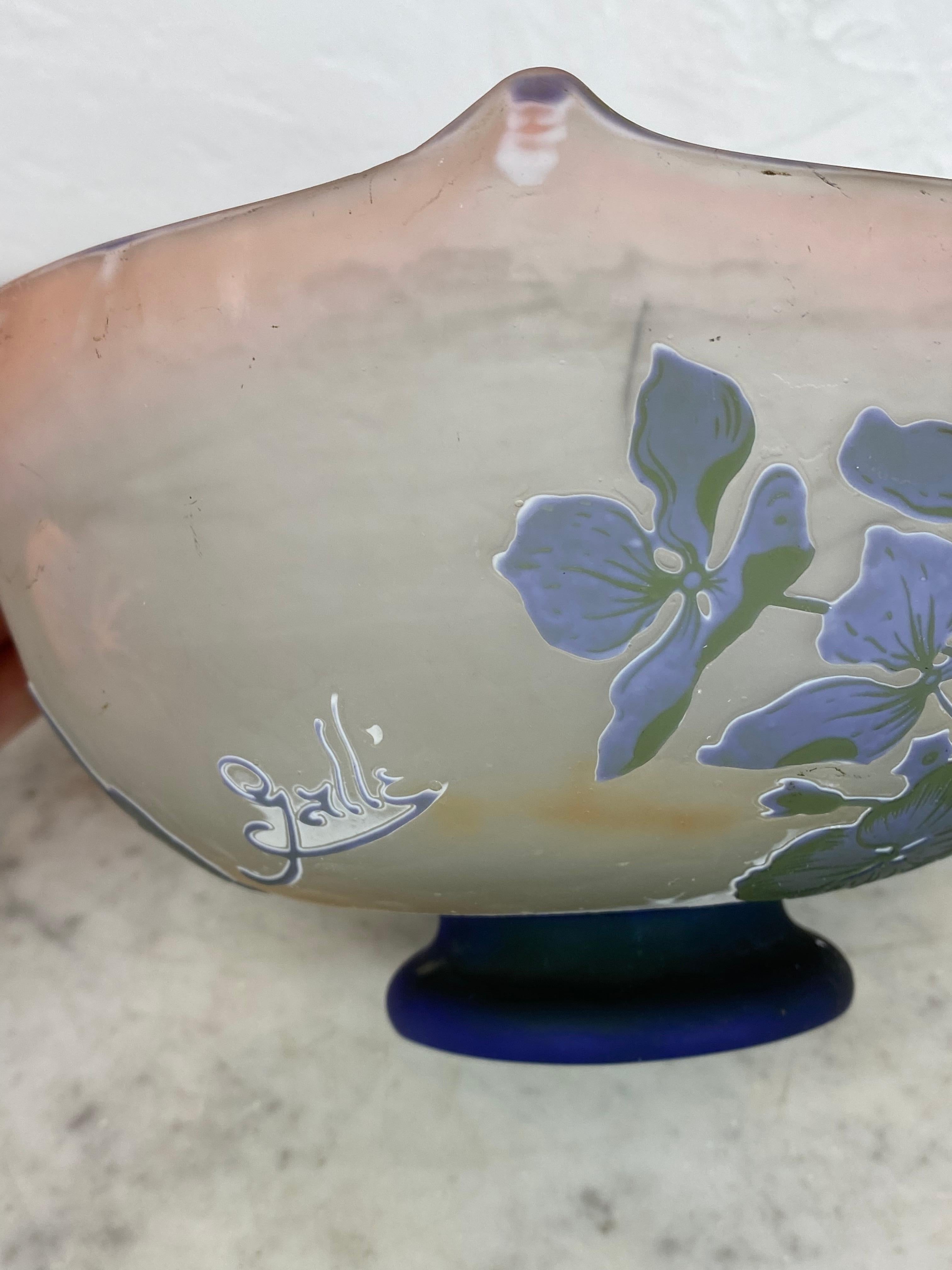 Coupe - Pâte de verre - E. Gallé - France - 20e siècle 1