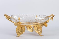 Cup in Cut Crystal and Gilded Brass