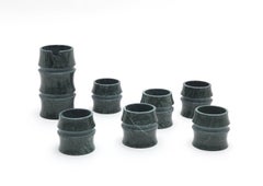 Nuova tazza moderna in marmo Greene & Greene, creatore Michele Chiossi STOCK