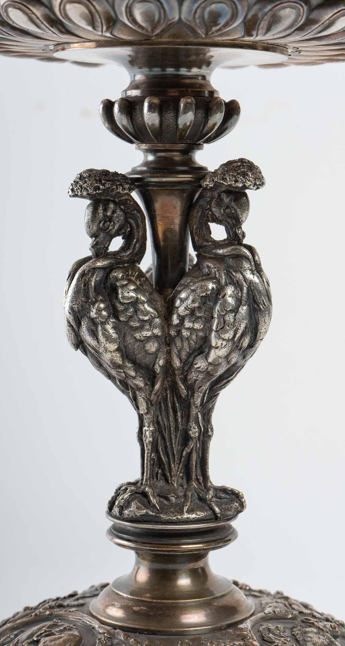 Cup in Silvered Bronze, 19th Century 1