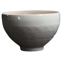 Cup in White Clay with Cream Glaze