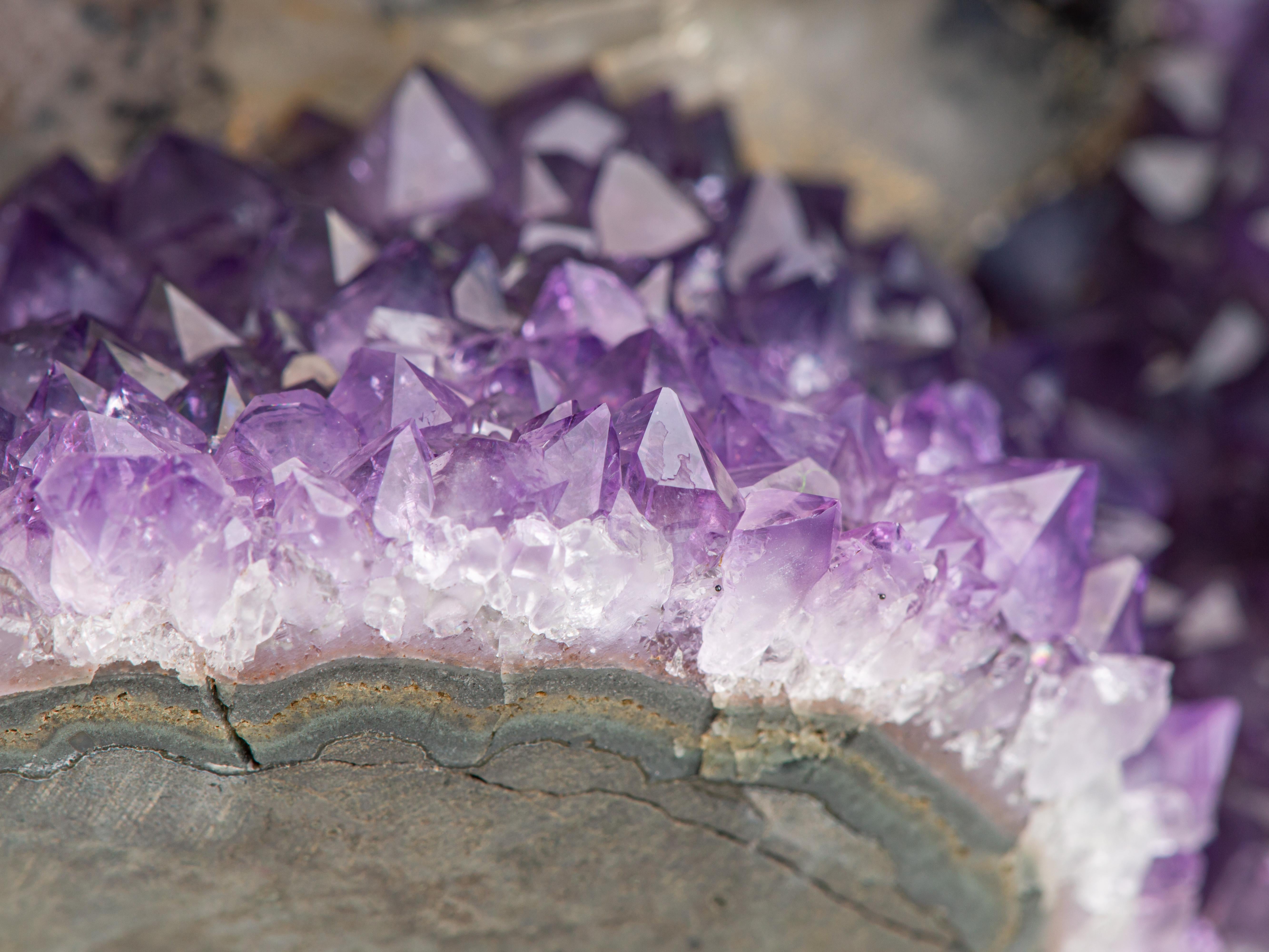 “Cup of Flowers” Amethyst and Calcite For Sale 3