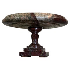 Cup or tazza in Campan marble, large mixed pattern, 19th century