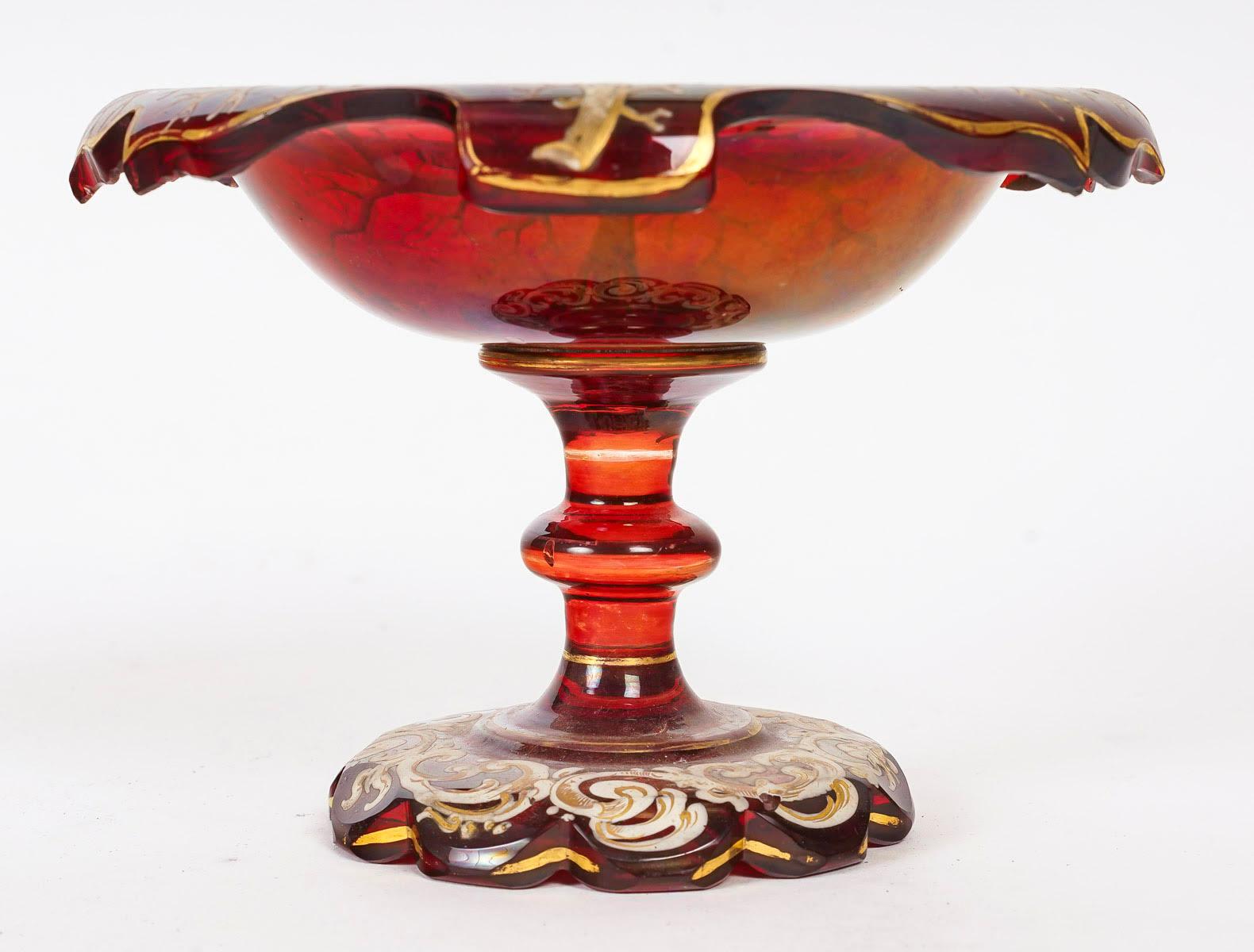 Cup, Taste Vin, aus böhmischem Kristall, 19. Jahrhundert, Napoleon III.-Periode. im Zustand „Gut“ im Angebot in Saint-Ouen, FR