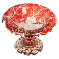 Antique Cup, Taste Vin, in Bohemian Crystal, 19th Century, Napoleon III Period.