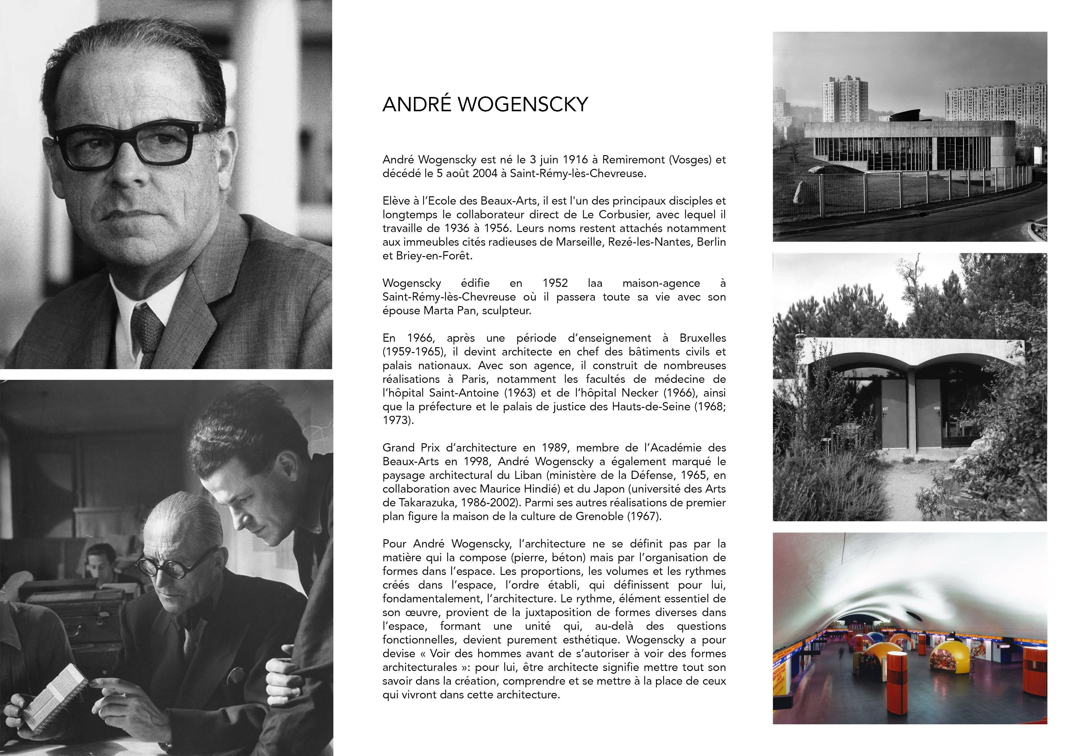 Geschirrschrank Andre Wogenscky 1962  (Eichenholz) im Angebot