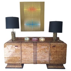 Cupboard Style: Art Deco with Bar in Wood, French 1930