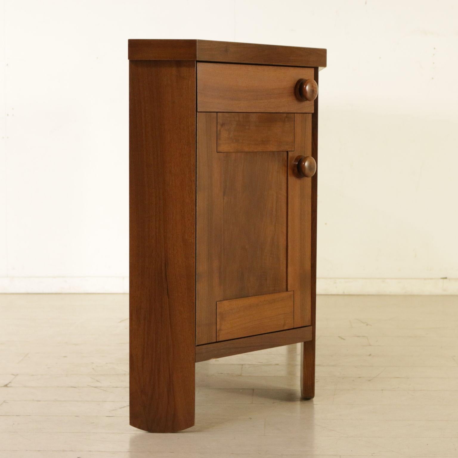 Cupboard by Silvio Coppola Walnut Veneer Vintage, Italy, 1960s 6