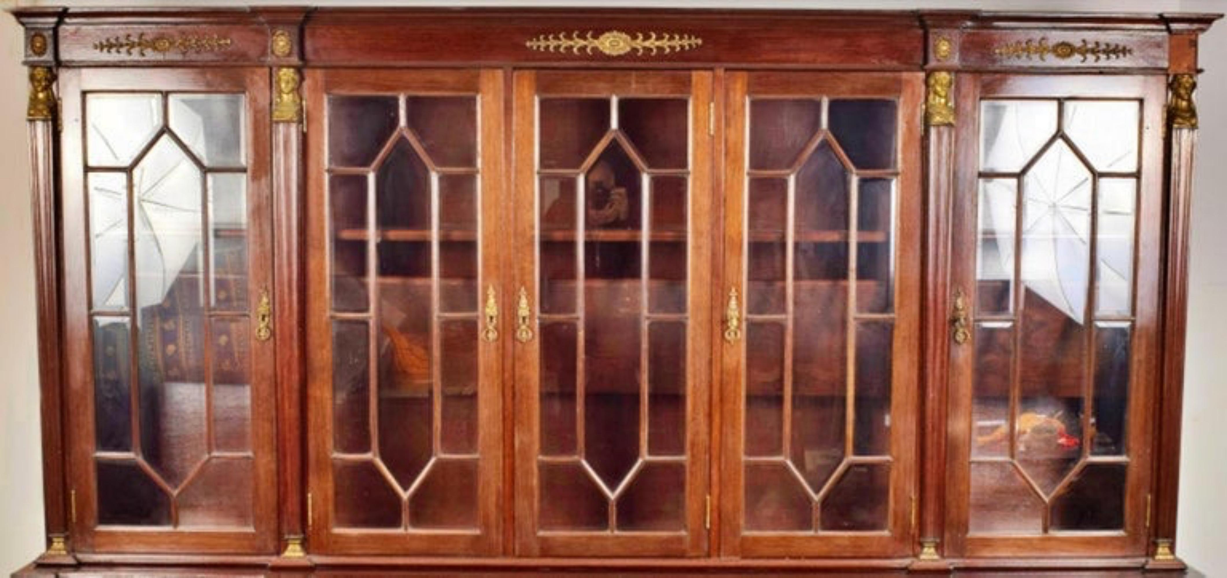 Hand-Crafted Cupboard Empire Style, 19/20th Century, France For Sale