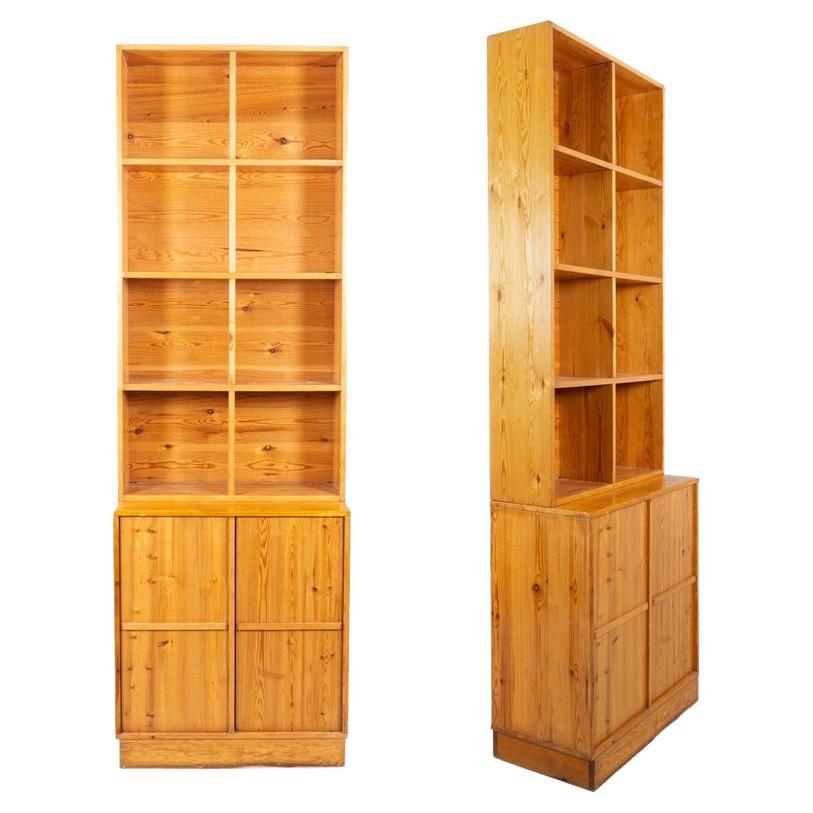 Cupboard in massive pine wood, designed by Gianfranco Fini, 1972 For Sale