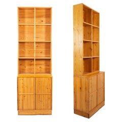 Armario de madera maciza de pino, diseñado por Gianfranco Fini, 1972