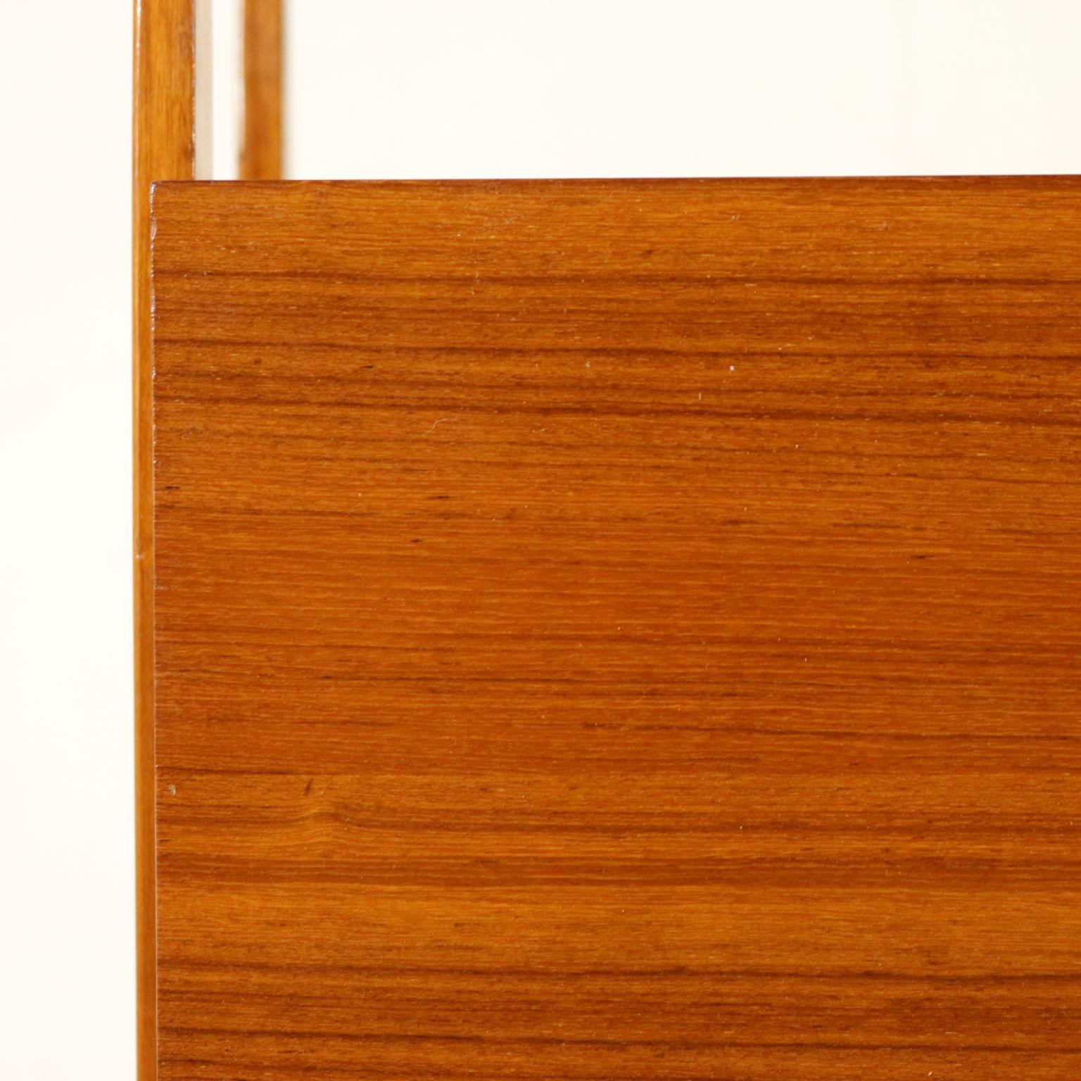Cupboard Mahogany Veneer Vintage Manufactured in Italy, 1950s In Good Condition In Milano, IT
