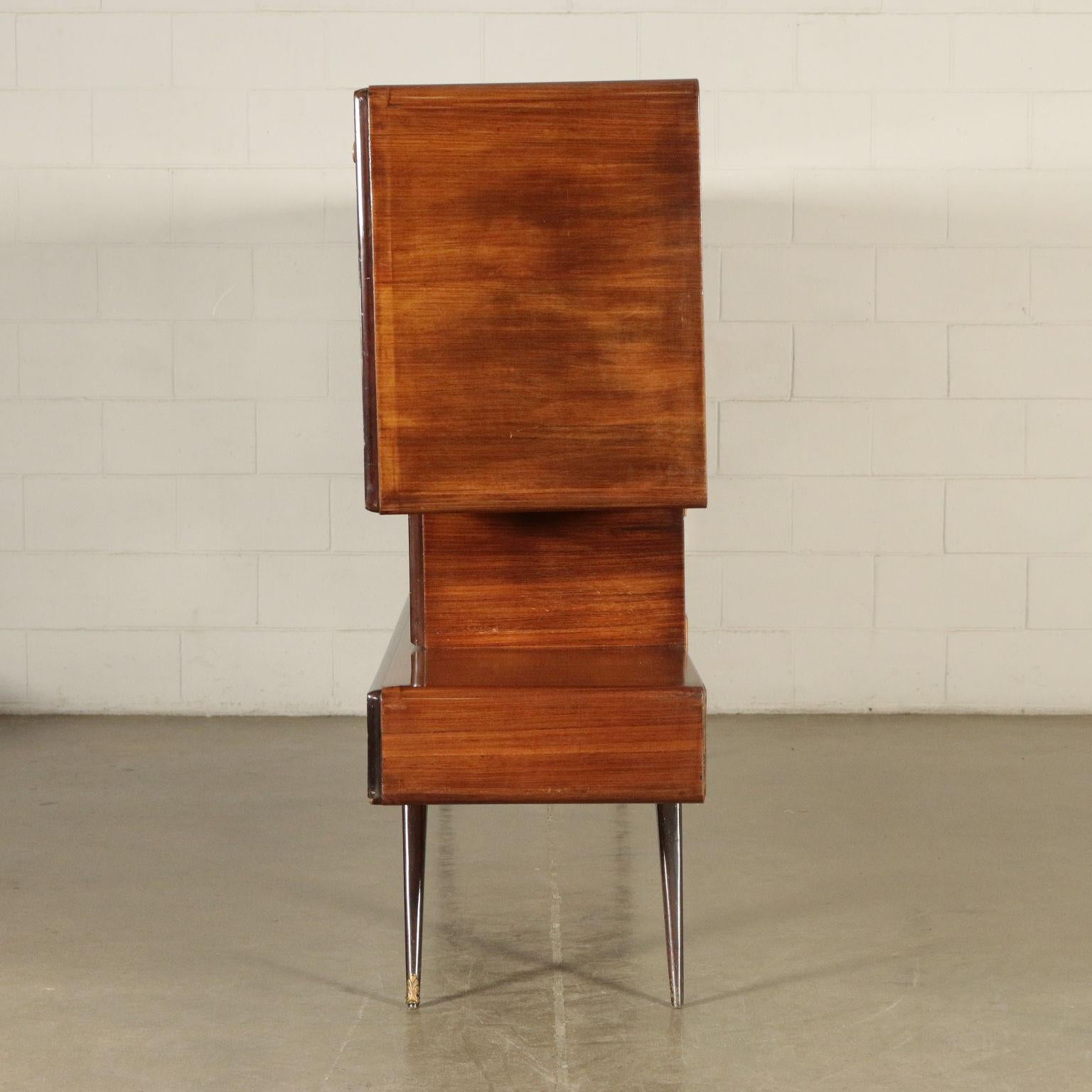 Mid-Century Modern Cupboard Veneered Wood, Italy, 1950s-1960s