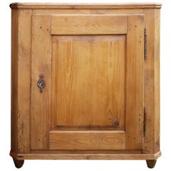 Antique Cupboard with One Door, Fir, circa 1815, Italy