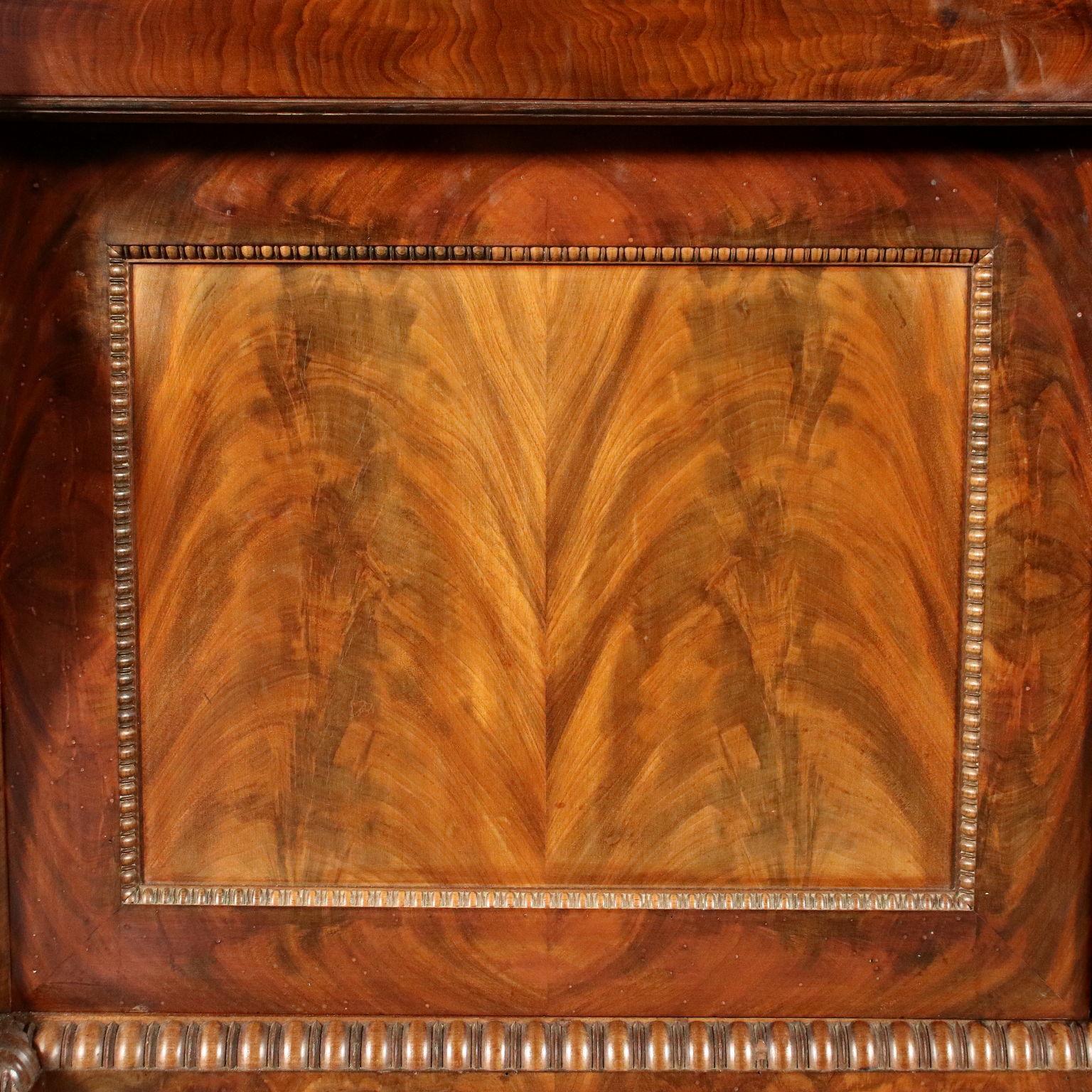Mahogany Cupboard Writing Desk, 1840 For Sale