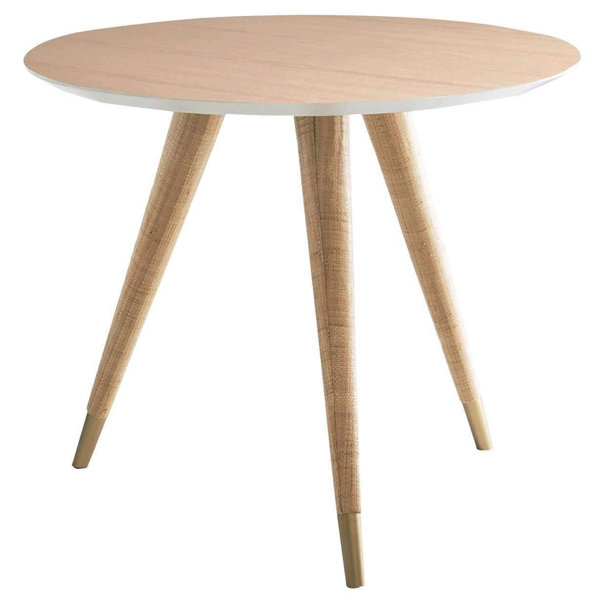 Cupertino Tea with Raffia Sand legs Bistro Table from the Collezione Riviera