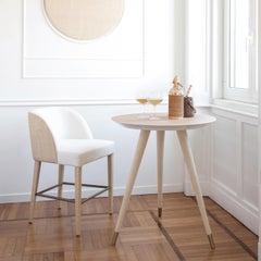 Bar-Tisch Cupertino mit Raffia Sand Beinen aus der Collezione Riviera