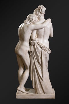 Cupid and Psyche, 176 cm high Marble