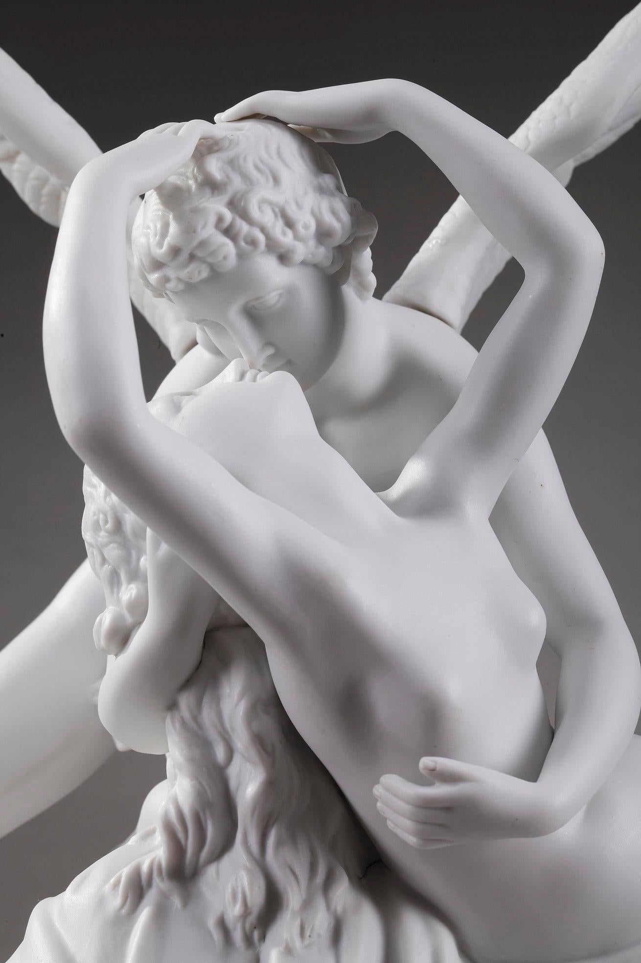Neoclassical Cupid and Psyche by Scheibe-Alsbach Manufactory