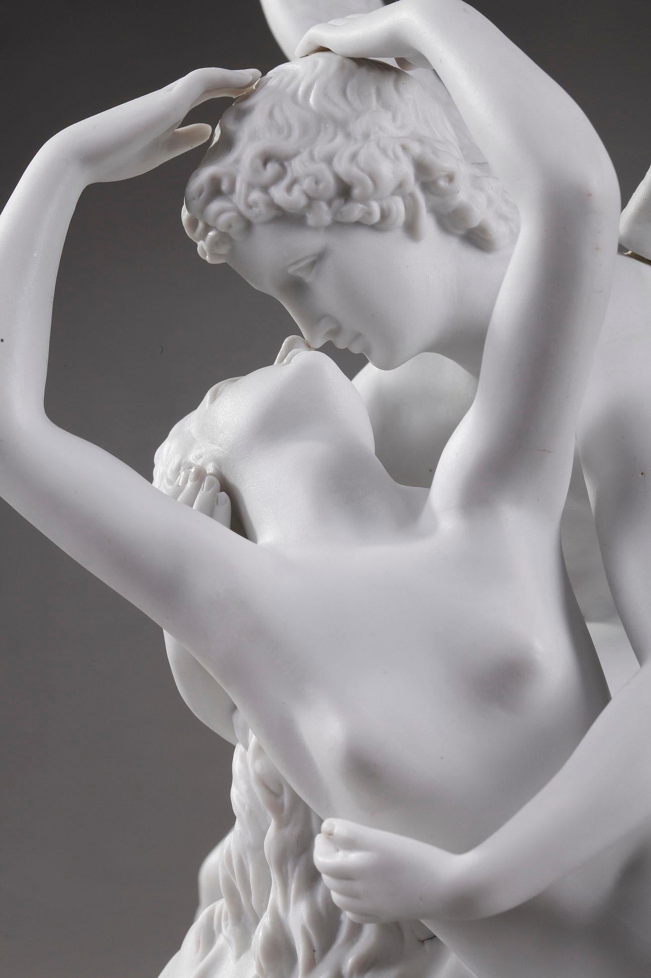 19th Century Cupid and Psyche by Scheibe-Alsbach Manufactory