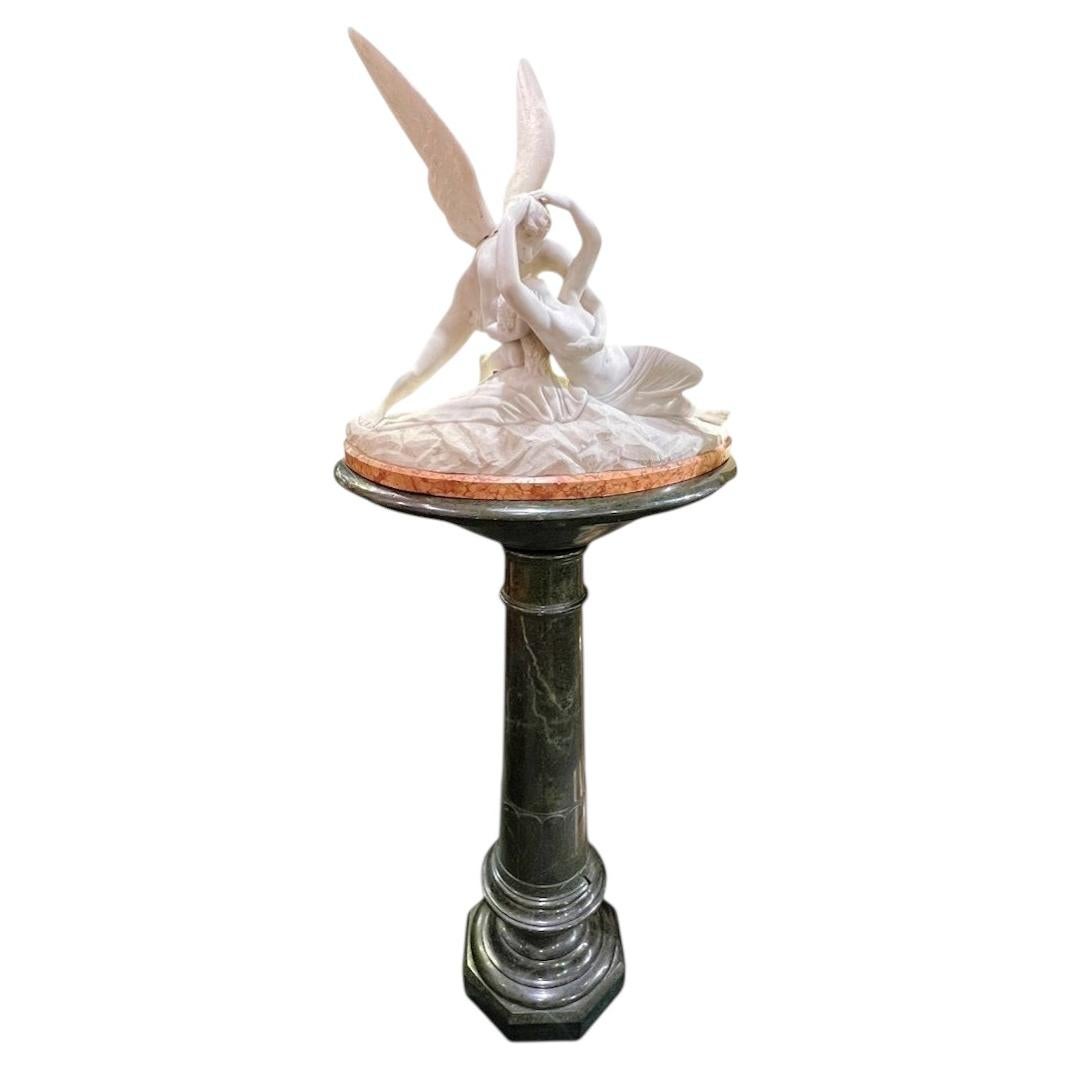 Cupid and Psyche Grand Tour Marble Sculpture after Antonio Canova