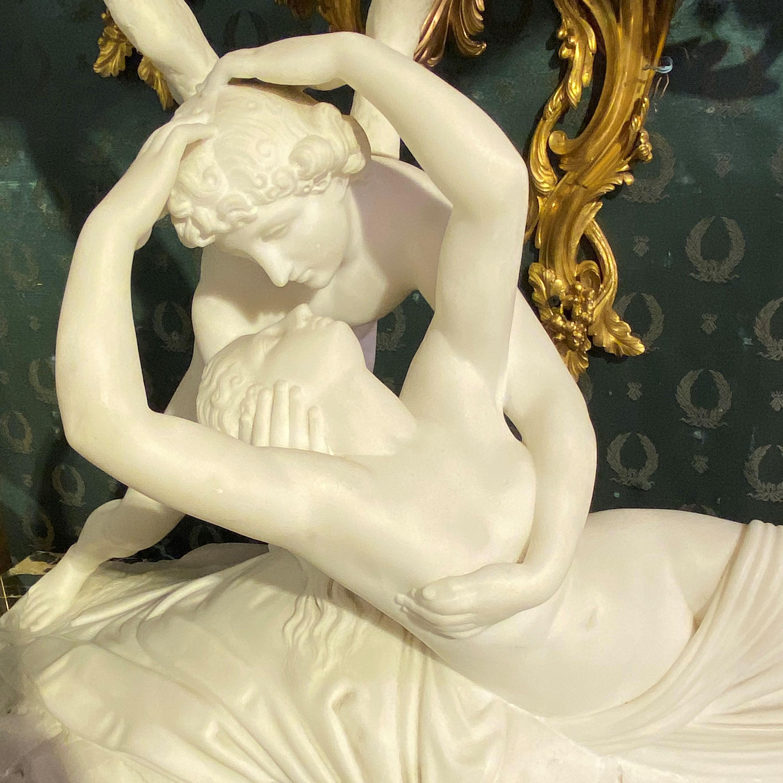 Cupid and Psyche Marble Sculpture after Antonio Canova 5