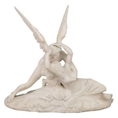 Cupid and Psyche Marble Sculpture after Antonio Canova