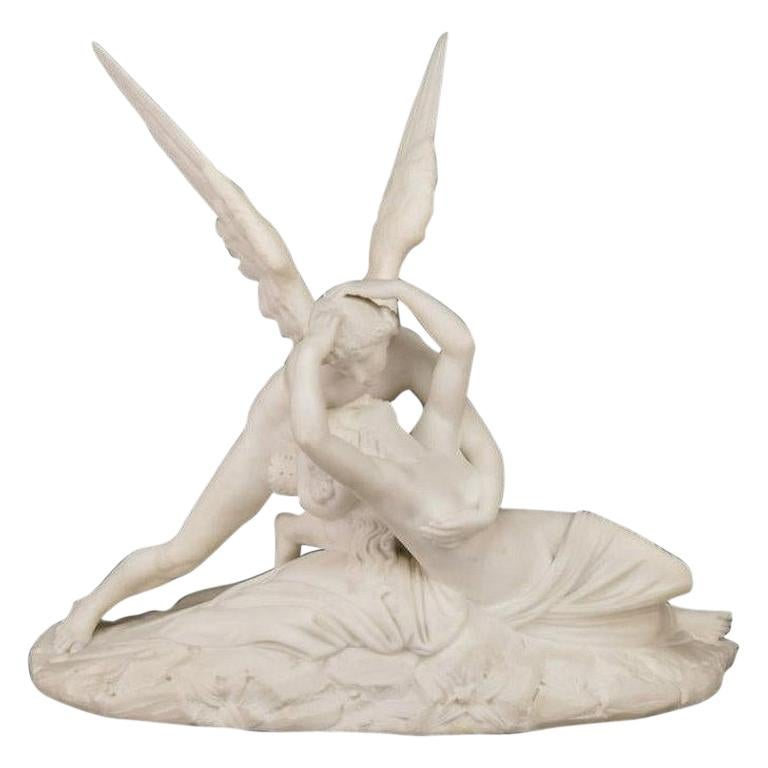 Cupid and Psyche Marble Sculpture after Antonio Canova at 1stDibs