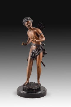 Cupid, Bronze, Marble