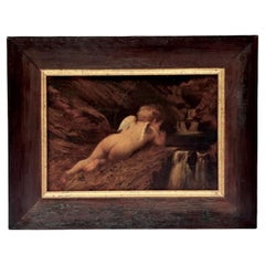 Antique Cupid Drinking from a Pool by William Edward Frost (1810-1877)