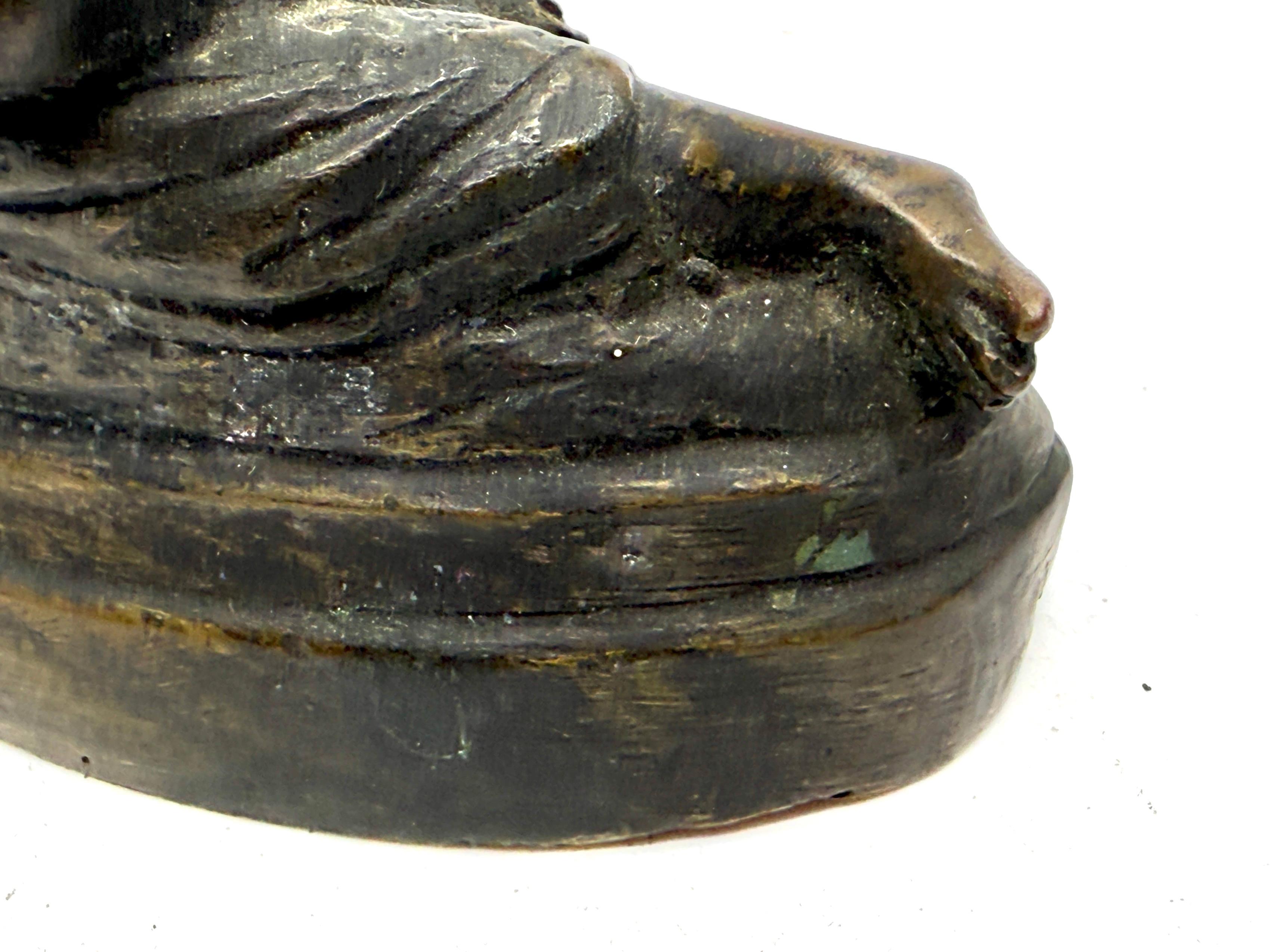 Cupid & Psyche Bronze Neoclassical Grand Tour Souvenir Bronze after Canova In Good Condition In Palm Springs, CA