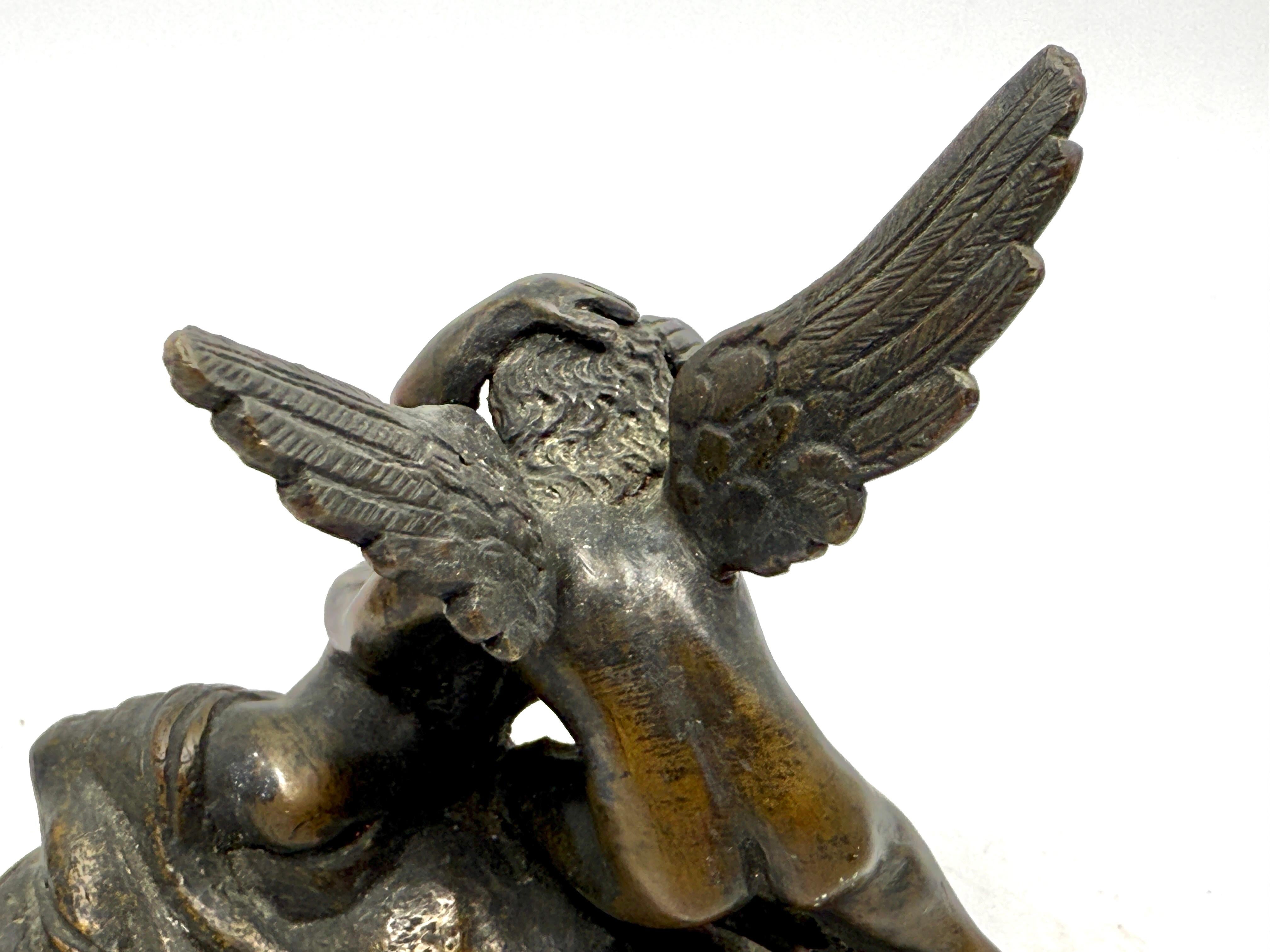 Cupid & Psyche Bronze Neoclassical Grand Tour Souvenir Bronze after Canova 3
