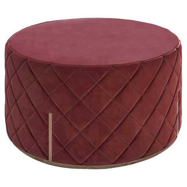 Lilas Red Pouf For Sale at 1stDibs
