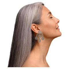 Cupid's Arrow Extraordinary Rare Love Toke Armatory Pyrite Girandole Earrings c.