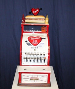 Cupids Hot Dog Custom Vintage 1920s National Cash Register