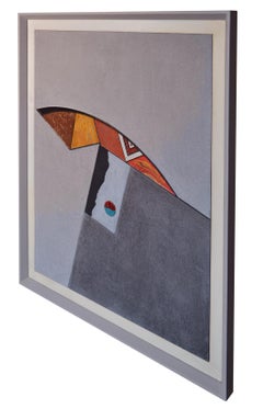 Wall Panel Grey Scagliola Artwork Handmade in Italy by Cupioli Available