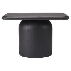 Rechteckiger Cupola-Tisch mit schwarzem Edelstahl