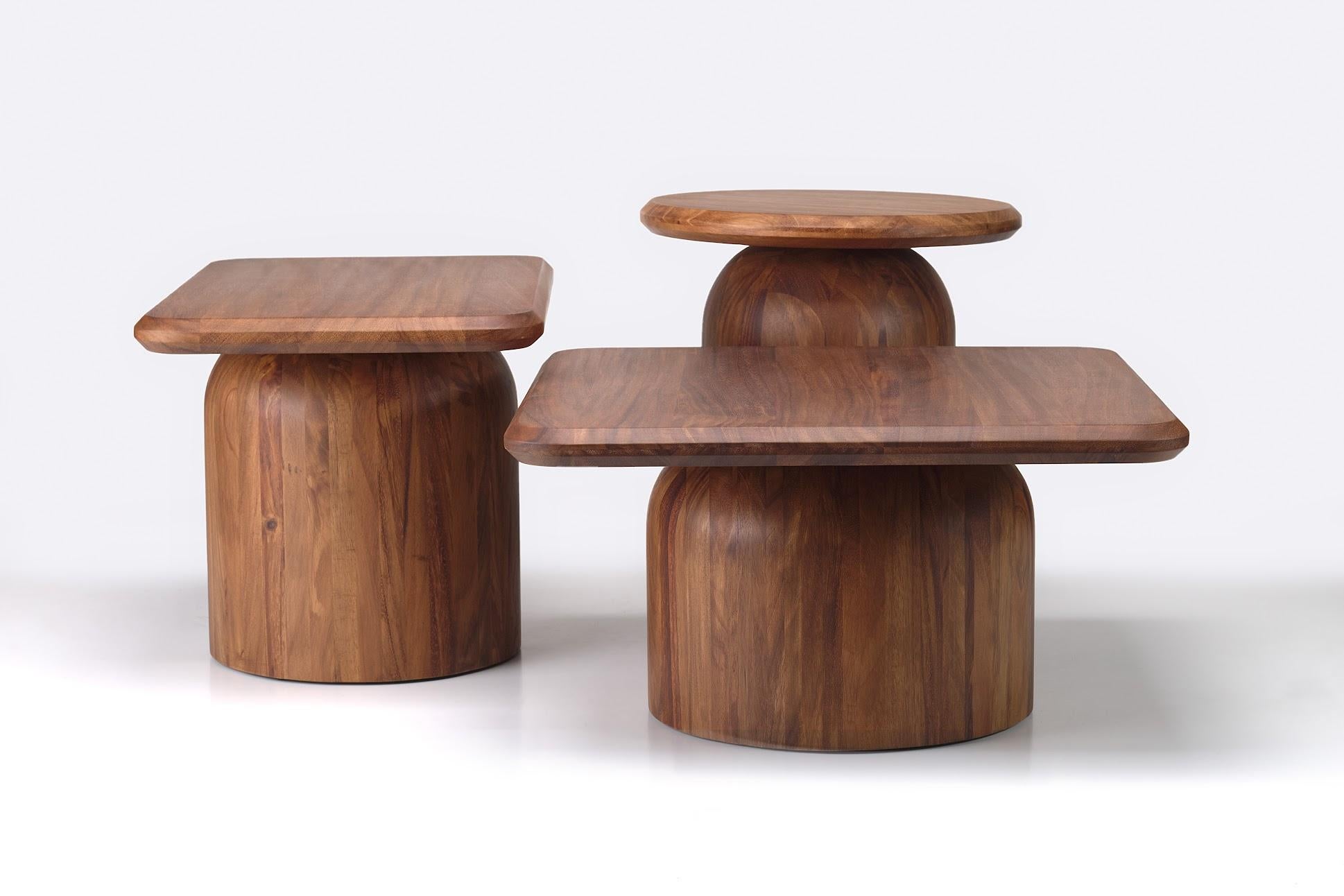 Guatemalan Cupola Rectangular Table Concaste Wood For Sale