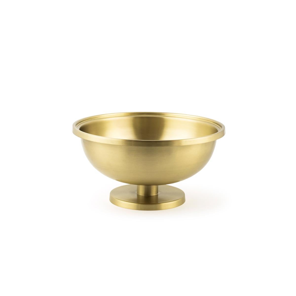 Modern Cuppone Large Brass Bowl by Aldo Cibic For Sale