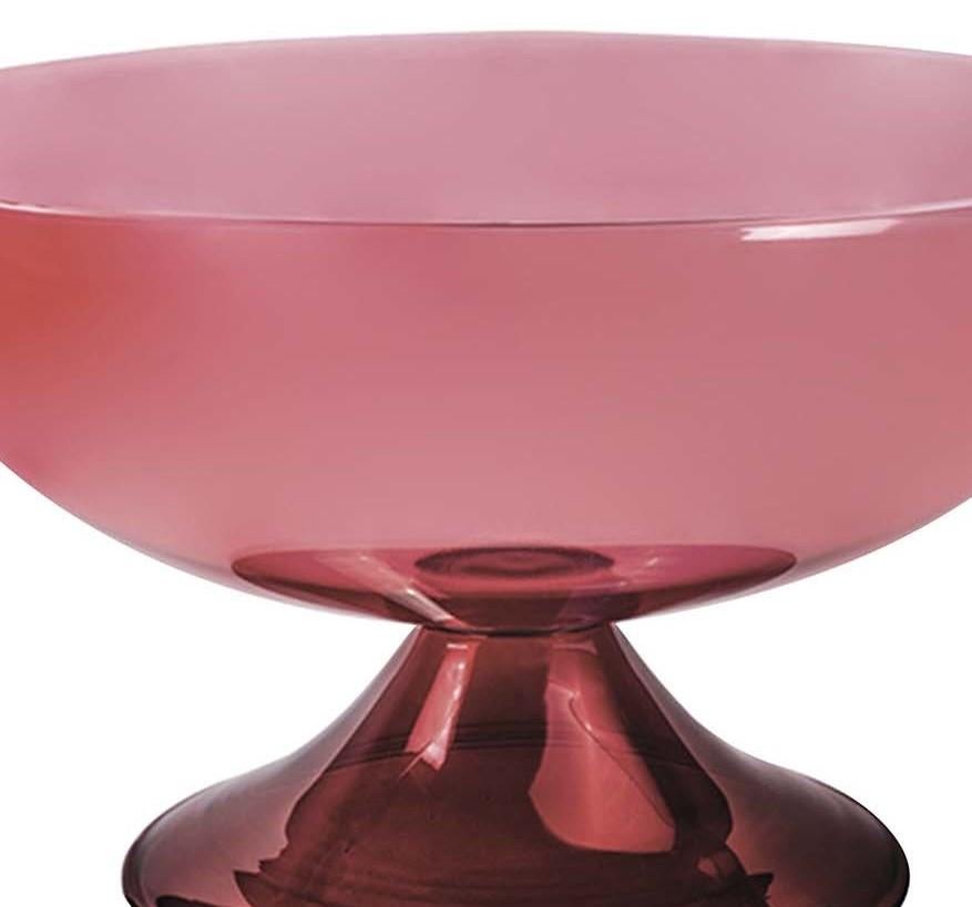 Cuppone Red Glass Bowl by Aldo Cibic In Excellent Condition In Milan, IT