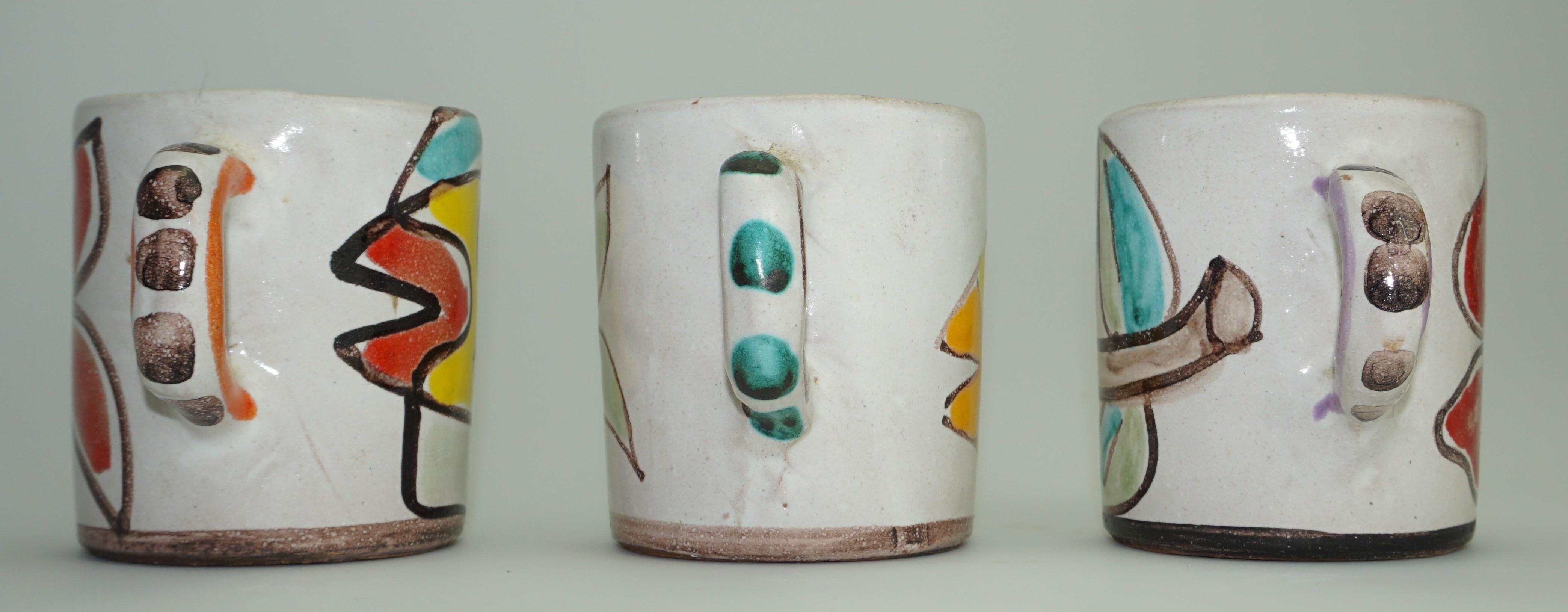 Italian Cups by Giovanni DeSimone, Italy, C 1960, Expresso Cups