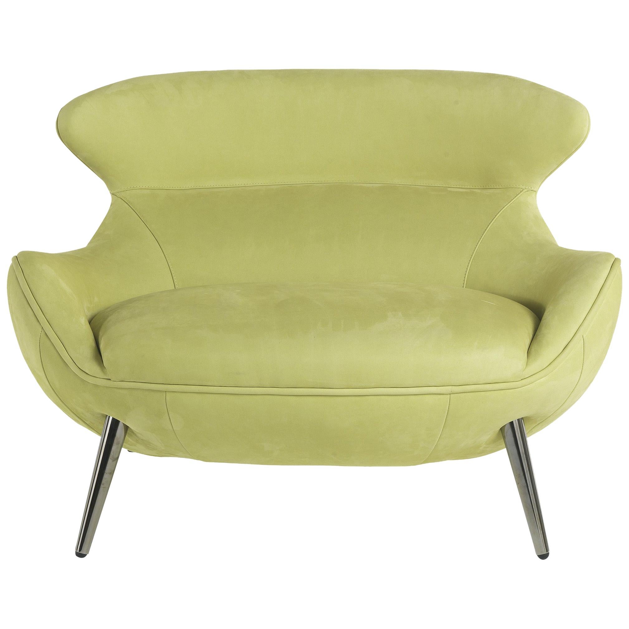 21st Century Curacao Armchair in Leather by Roberto Cavalli Home Interiors  For Sale