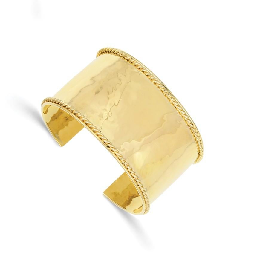 14k solid gold cuff bracelet