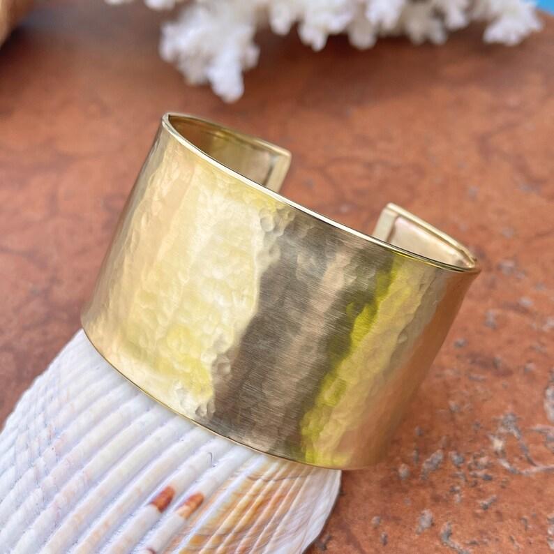 gold wide cuff bracelet