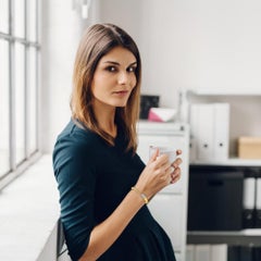 Curata Italian Solid 18k Yellow Gold Pave Diamond Modern Cuff Bangle Bracelet