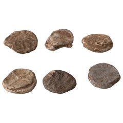 Curated Collection of Six Antique and Vintage Lead Merchant Bale Seals