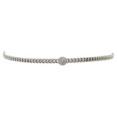 Curb bracelet with diamond