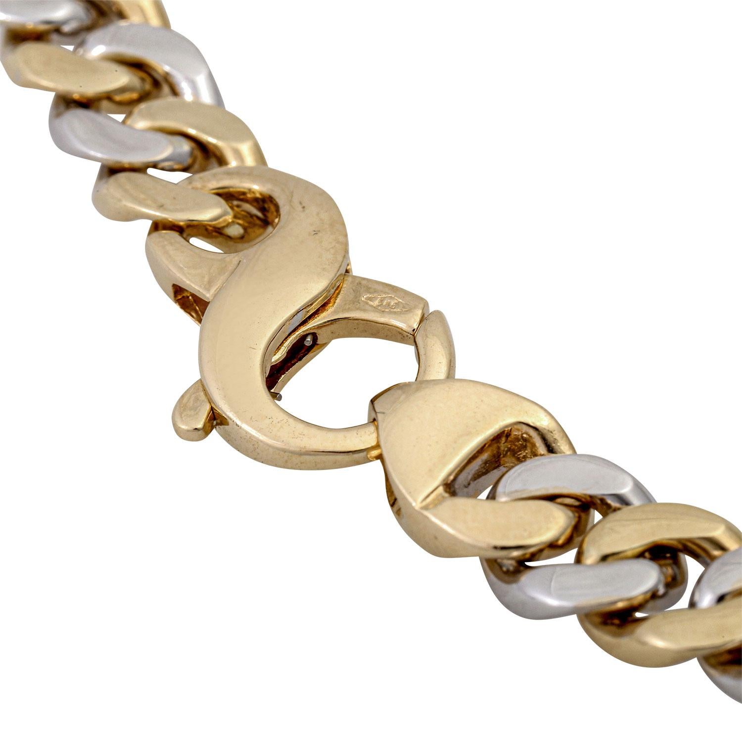 Curb Chain, GG/WG 14K For Sale 1