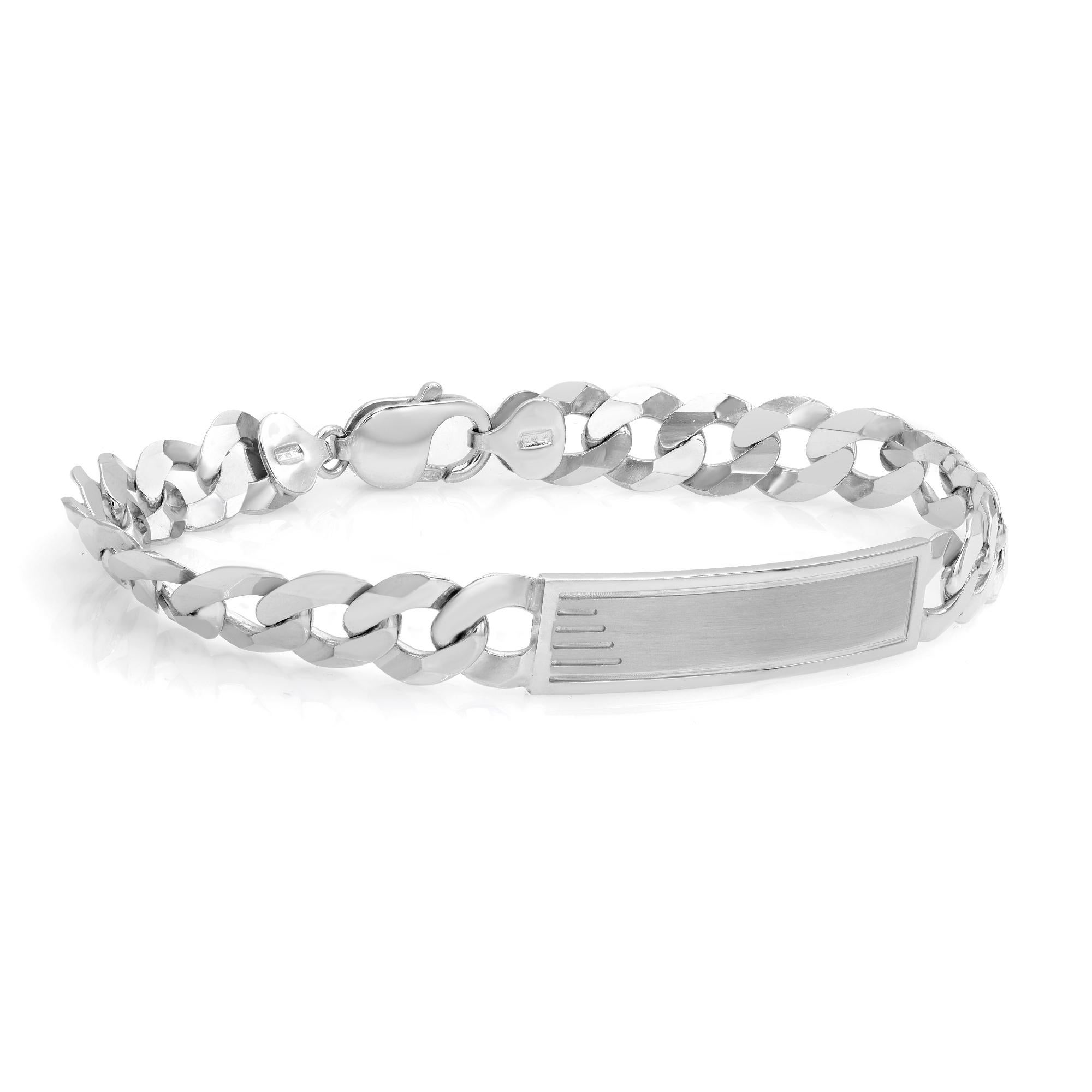 925 sterling silver cuban link bracelet